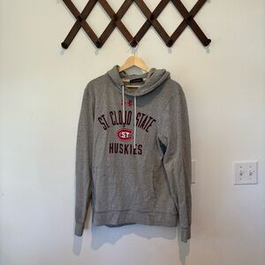 SCSU Hoodie St Cloud State University Sweatshirt Under Armour Heather Gray